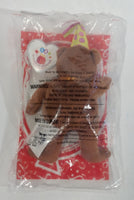 2009 Ty Teanie Beanie Baby 'Celebration The Bear Toy' Brown Stuffed Animal Teddy Bear McDonald's Happy Meal 15th Anniversary #15 - New in Package