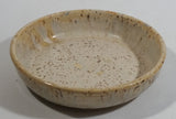 Speckled Brown Cream 5 1/2" Diameter Round Pottery Stoneware Dish