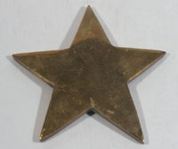 Solid Brass Metal 4" x 4" Star Shaped Decoration