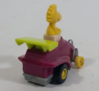 Vintage 1989 Peanuts Gang Pop Mobiles United Features Syndicate Woodstock Bird Character Plastic Toy Car Vehicle McDonald's Happy Meals