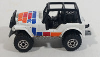 1987-1994 Matchbox Jeep 4x4 White Die Cast Toy Car Vehicle