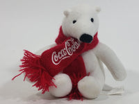 2016 Coca-Cola Coke Soda Pop Beverages White Polar Bear Stuffed Animal Plush Plushy Collectible