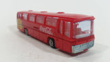 Majorette Coca-Cola Coke Soda Pop Beverage Sun Neoplan 1/87 Scale No. 373 Bus Red Plastic and Die Cast Metal Toy Car Vehicle