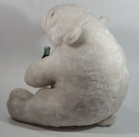 Collectible 1993 Coca-Cola Coke Soda Pop Beverage White Polar Bear Holding Coca Cola Bottle 14" Tall Stuffed Animal Plush Toy