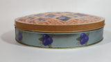 Collectible Large 10 1/2" Lattice Blueberry Pie Tin Metal Container