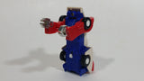 Vintage 1985 Tomy Japan Gobot Commandrons Motron Red Blue White Transformer Car Toy Vehicle - McDonald's Happy Meals