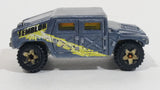 2007 Hot Wheels Temblor Getaway Humvee General Corp Metalflake Blue Grey Die Cast Toy Car Vehicle