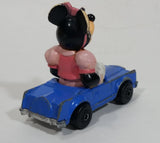Vintage 1979 Walt Disney Productions Lesney Matchbox Pink Minnie Mouse Cartoon Character Series No. 4 Blue Die Cast Toy Car Vehicle