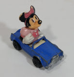 Vintage 1979 Walt Disney Productions Lesney Matchbox Pink Minnie Mouse Cartoon Character Series No. 4 Blue Die Cast Toy Car Vehicle