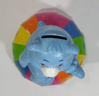 TCFC Care Bears Blue Grumpy Bear Rain Cartoon Character On Rainbow Heart Umbrella Ceramic Coin Bank Collectible