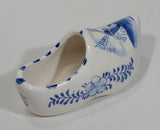Delft Blue Holland Hand Painted Dutch Windmill Decor Ceramic Clog Shoe Ash Tray