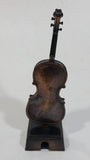 Vintage Miniature Cello Musical Instrument Metal Pencil Sharpener Doll House Furniture Size