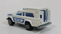 Vintage Majorette Ambulance No. 269 White 1/64 Scale Die Cast Toy Car Vehicle with Opening Rear Doors