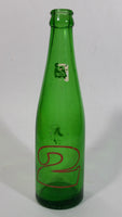Vintage 2 Way Soda Pop Beverage Green Glass 9" Tall Bottle