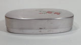 Japanese Yakyu Brand Aluminum Works Container with Pink Floral Pattern Container