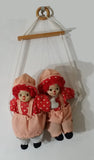 Lidco Boy and Girl Clowns On A Swing Decorative Hanging Ornament