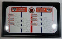 NHL Ice Hockey Stanley Cup Championships Playoffs Magnetic Framed Double Sided White Board with 30 Team Magnets 15" x 24 1/2"