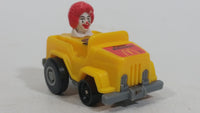 1985 McDonald's Happy Meal Fast Macs Ronald McDonald Character Pink Pull Back Toy Car Vehicle