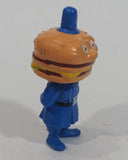 Vintage 1985 McDonald's Officer Big Mac PVC Toy Police Cop Figure with Burger Head - 2 3/4" Tall