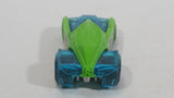 2013 Hot Wheels Triple Track Twister El Superfasto Transparent Blue and Green Plastic Body Die Cast Toy Car Vehicle