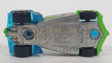 2013 Hot Wheels Triple Track Twister El Superfasto Transparent Blue and Green Plastic Body Die Cast Toy Car Vehicle