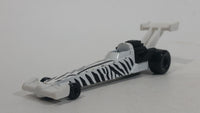 1993 Hot Wheels Dragster Funny Car White Black Die Cast Toy Race Car Vehicle McDonald's Happy Meal