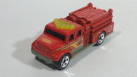 2002 Matchbox International Pumper Red Fire Truck Plastic and Die Cast Toy Car Firefighting Rescue Vehicle - McDonald's Happy Meal