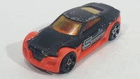 HTF 2005 Hot Wheels First Editions Symbolic Black and Dark Orange Die Cast Toy Car Vehicle