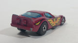 Vintage 1982 Hot Wheels Firebird Funny Car Pennzoil Dark Red Magenta Die Cast Toy Car Vehicle with Lifting Body