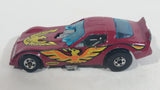 Vintage 1982 Hot Wheels Firebird Funny Car Pennzoil Dark Red Magenta Die Cast Toy Car Vehicle with Lifting Body