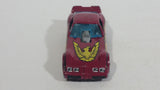 Vintage 1982 Hot Wheels Firebird Funny Car Pennzoil Dark Red Magenta Die Cast Toy Car Vehicle with Lifting Body