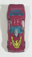 Vintage 1982 Hot Wheels Firebird Funny Car Pennzoil Dark Red Magenta Die Cast Toy Car Vehicle with Lifting Body