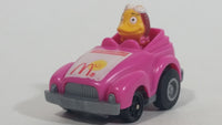 1985 McDonald's Happy Meal Fast Macs Birdie Character Pink Pull Back Toy Car Vehicle