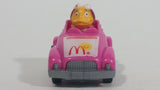 1985 McDonald's Happy Meal Fast Macs Birdie Character Pink Pull Back Toy Car Vehicle - Treasure Valley Antiques & Collectibles