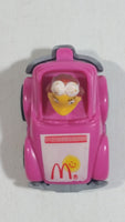 1985 McDonald's Happy Meal Fast Macs Birdie Character Pink Pull Back Toy Car Vehicle - Treasure Valley Antiques & Collectibles