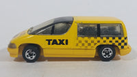 1995 Hot Wheels Chevy 'Lumina Minivan' Yellow Taxi Plastic Body Die Cast Toy Car Van Vehicle