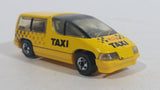 1995 Hot Wheels Chevy 'Lumina Minivan' Yellow Taxi Plastic Body Die Cast Toy Car Van Vehicle