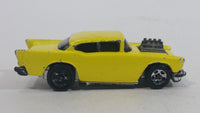Very Rare 1999 Hot Wheels Arco Hauler '57 Chevy Exposed Engine Limited Edition Yellow Die Cast Toy Car Hot Rod Vehicle