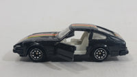 Vintage Yatming Nissan 300ZX Black No. 1027 Die Cast Toy Car Vehicle with Opening Doors - Hong Kong
