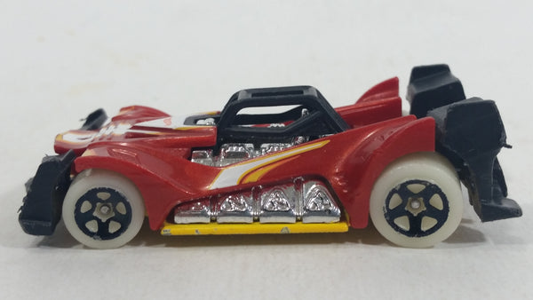 2016 Hot Wheels Glow Wheels Voltage Spike Dark Pearl Red Die Cast Toy Car Vehicle