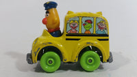 1981, 1983 Playskool The Muppets Sesame Street Bert as a Bus Driver Yellow Die Cast Toy Car Vehicle