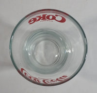 Coca-Cola Coke Soda Pop Red Lettering 6" Tall Glass Fountain Cup Collectible