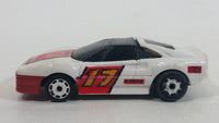 Vintage 1986 Matchbox Burnin Key Cars Ferrari #17 White Red Die Cast Toy Car Vehicle - Made in Macao