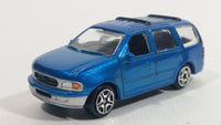 Motor Max Super Wheels Ford Expedition No. 6021 Blue Die Cast Toy Car SUV Vehicle