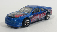 2002 Hot Wheels T-Bird Stocker #4 Metallic Blue Die Cast Toy Race Car Vehicle