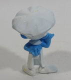 2011 Peyo "Chef" Smurf Sipping From a Spoon PVC Toy Figure McDonald's Happy Meal