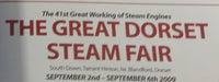 2009 The Forty-First Great Dorset Steam Fair Official Program Guide Book