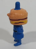 Vintage 1985 McDonald's Officer Big Mac PVC Toy Police Cop Figure with Burger Head - 2 3/4" Tall