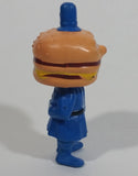 Vintage 1985 McDonald's Officer Big Mac PVC Toy Police Cop Figure with Burger Head - 2 3/4" Tall