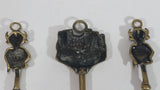 Antique Lincoln Imp Devil and Ludlow Castle 19" Solid Brass Toasting Forks Set of 3
